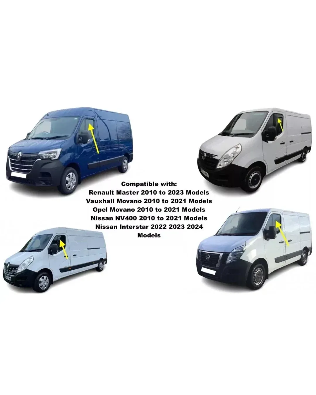 Комплект от 2бр. ветробрани за Renault Master / Opel Movano 2010+