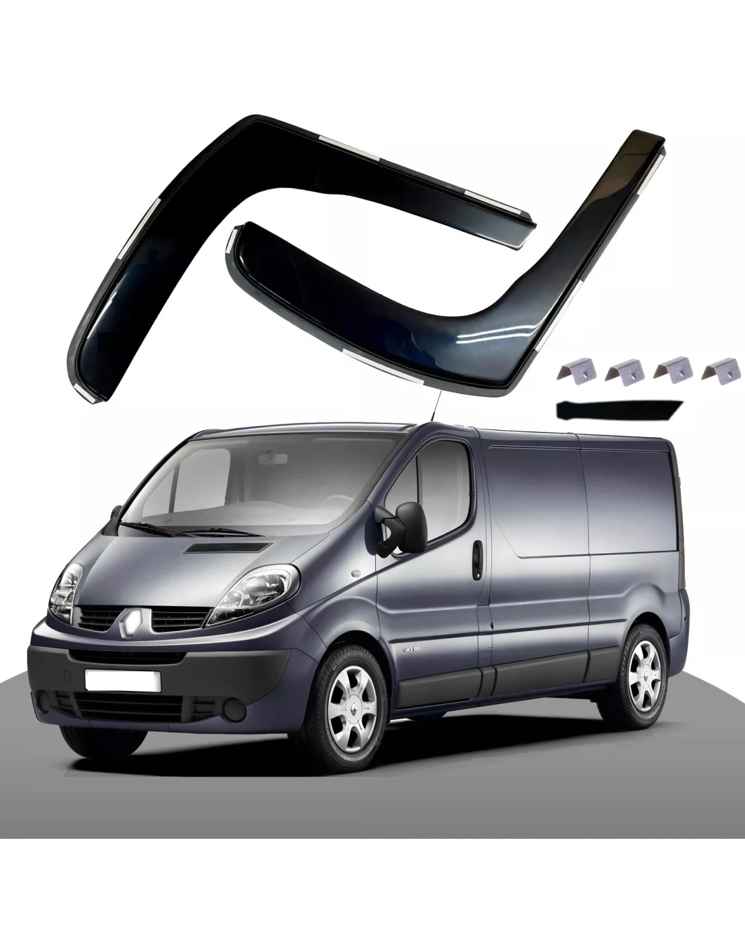Комплект от 2бр. ветробрани за Renault TRAFIC / Opel VIVARO / Nissan PRIMASTAR 2001 - 2014