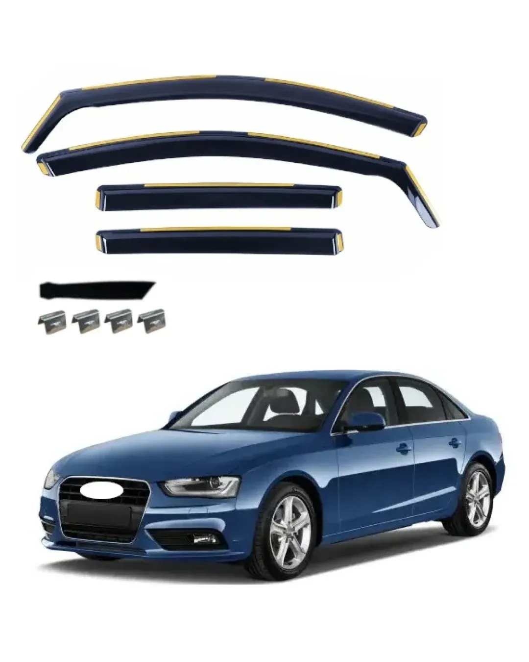 Комплект от 4бр. ветробрани за AUDI A4 B8 Sedan 4D 2008 - 2015 г.