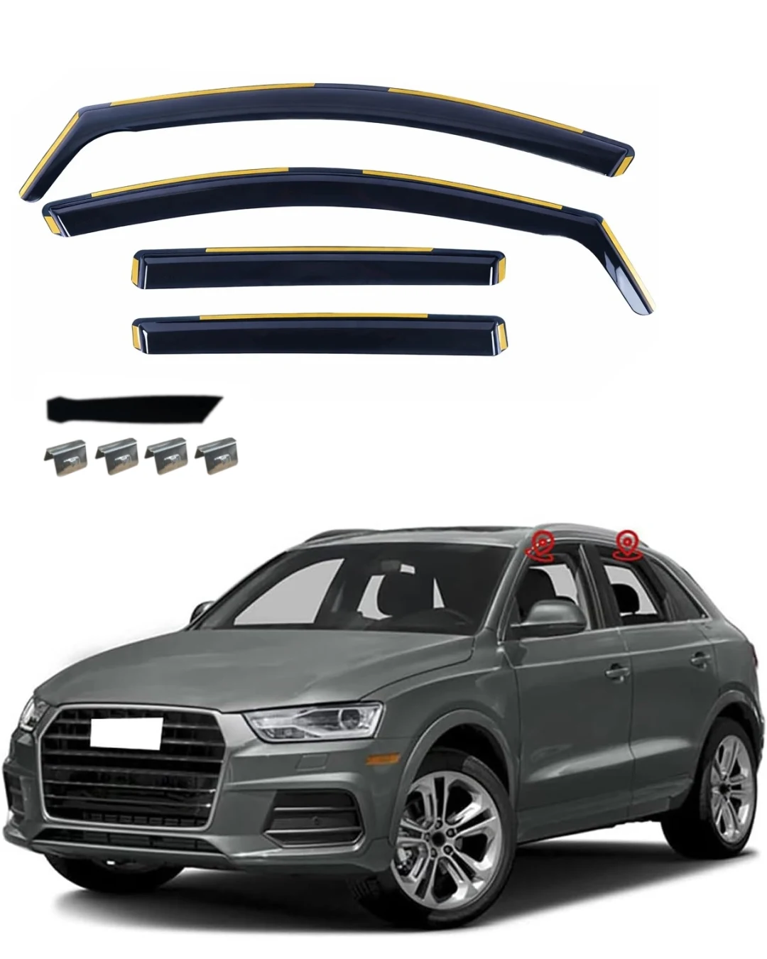 Комплект от 4бр. ветробрани за Audi Q3 I 2012 - 2018 г.