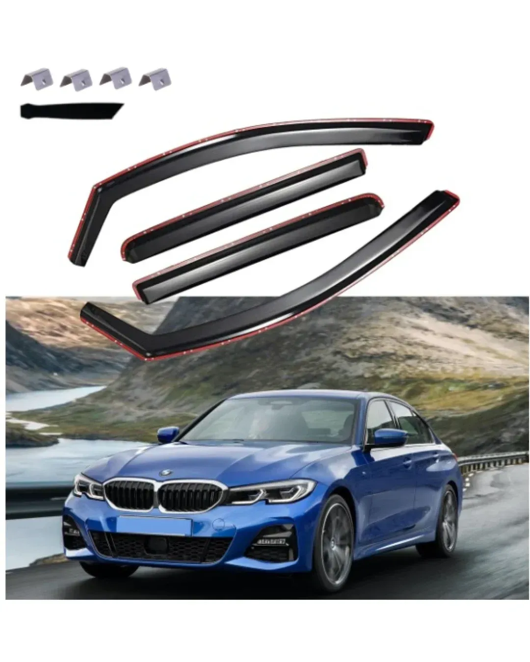 Комплект от 4бр. ветробрани за BMW 3-та серия Седан G20 след 2019