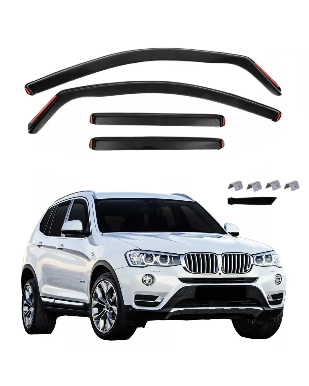 Комплект от 4бр. ветробрани за BMW X3 F25 - 2010-2017