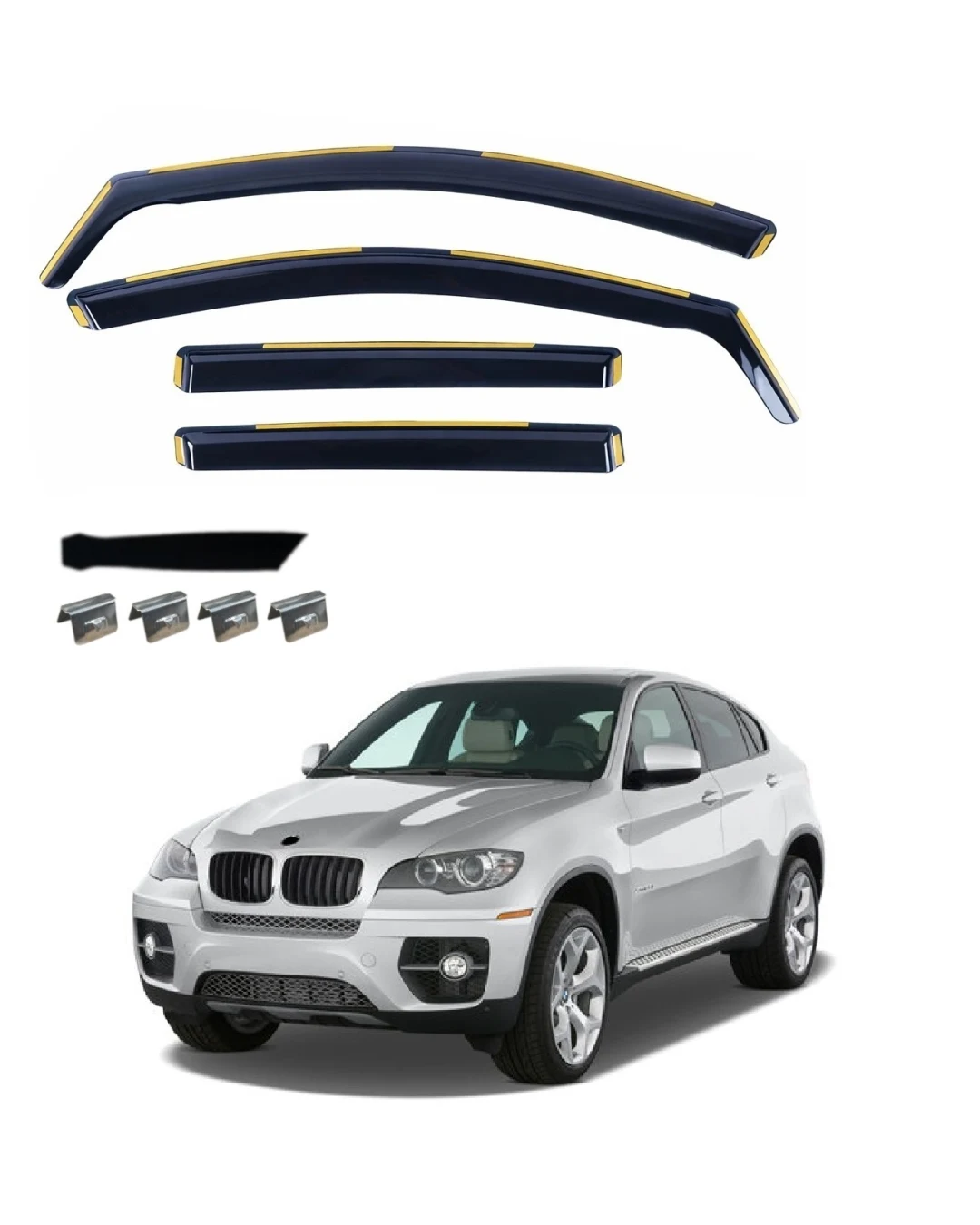 Комплект от 4бр. ветробрани за BMW X6 E71/E72 2008 - 2014 г.