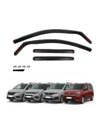 Комплект от 4бр. ветробрани за Citroen Berlingo, Peugeot Partner Rifter, Opel Combo, Fiat Doblo - 2024