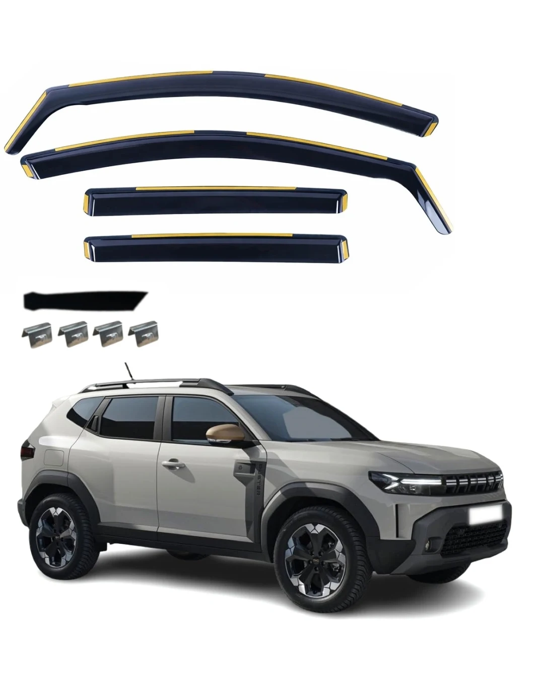 Комплект от 4бр. ветробрани за DACIA DUSTER III 2024 г. +