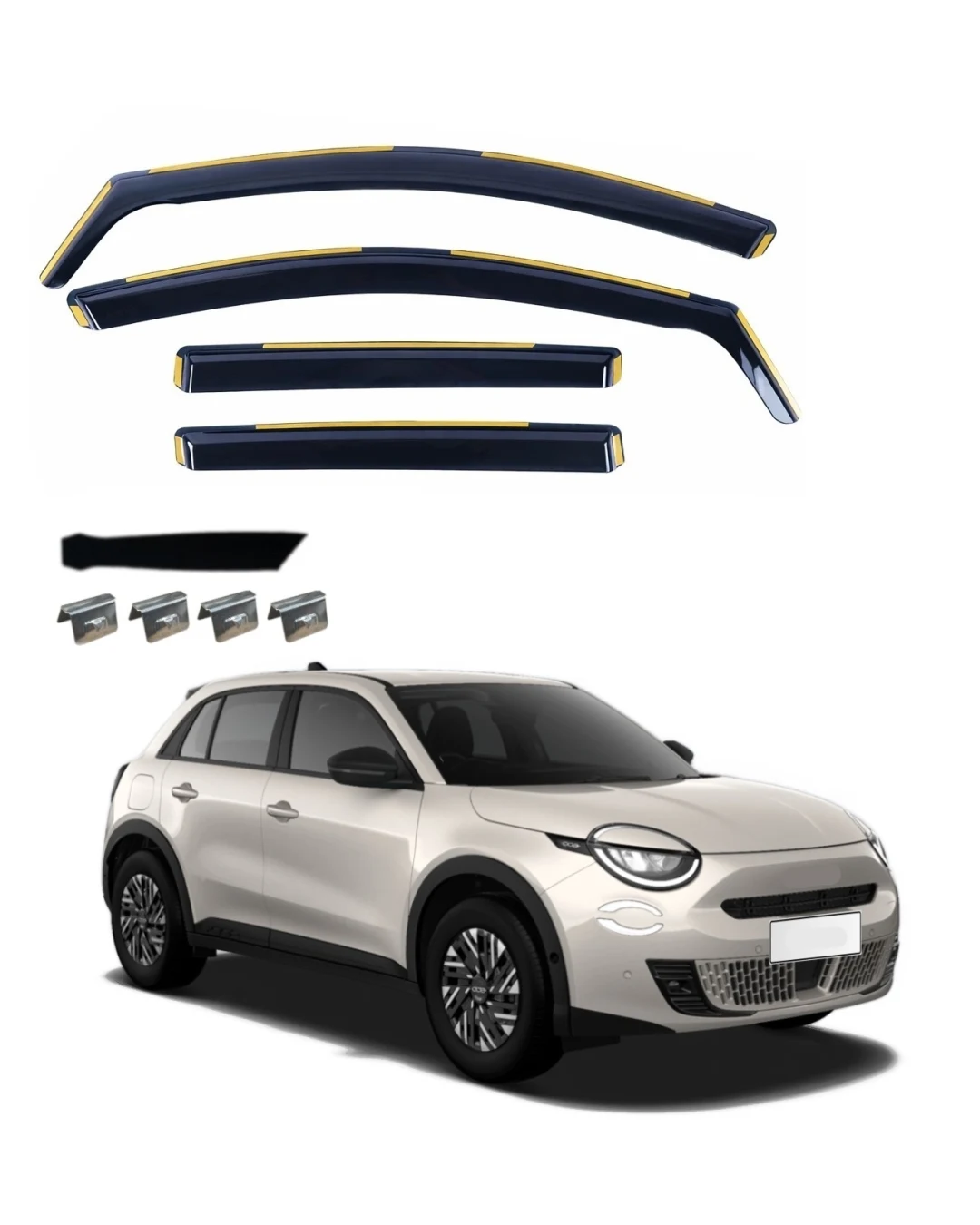Комплект от 4бр. ветробрани за FIAT 600 2023 г. +