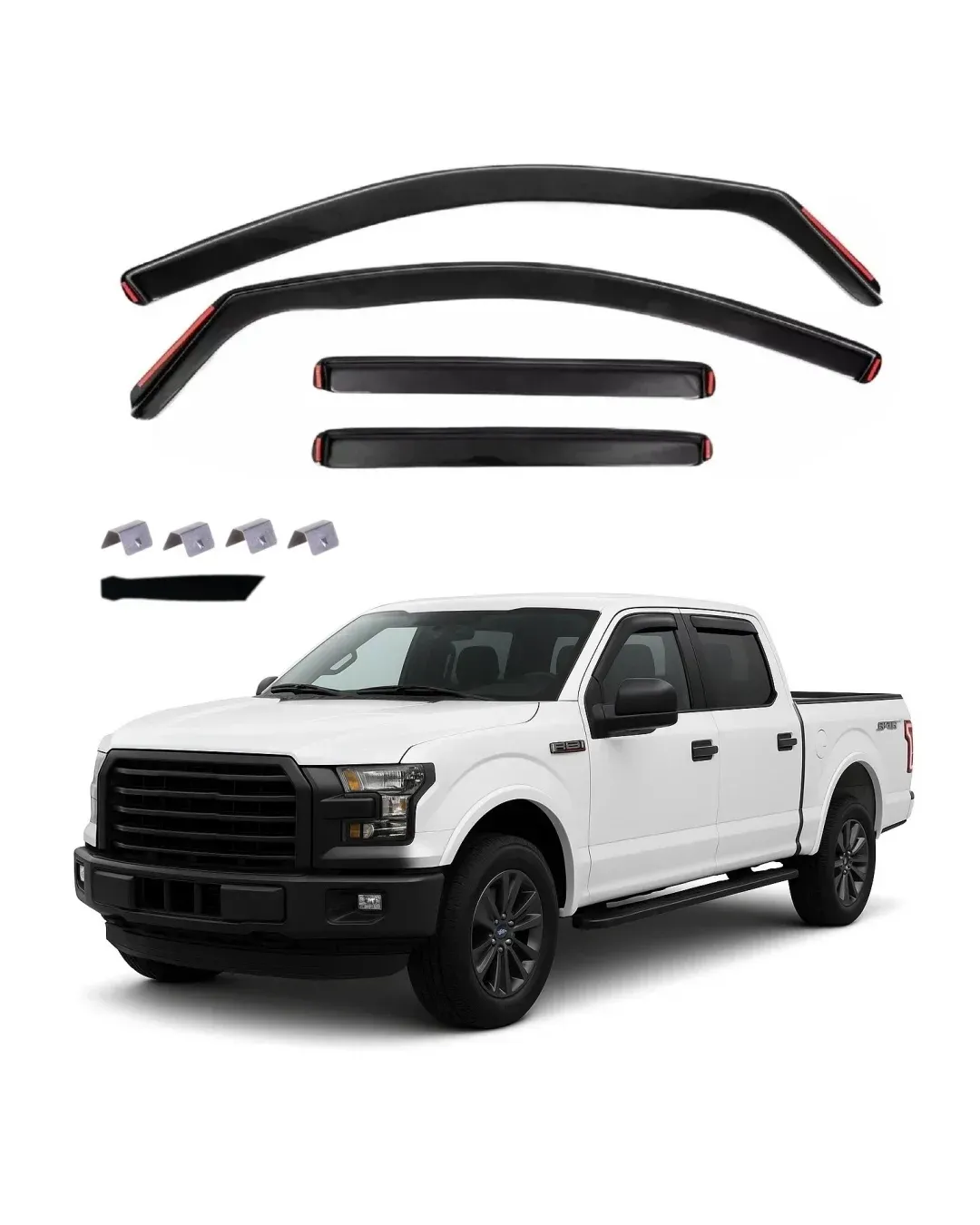 Комплект от 4бр. ветробрани за FORD F150 - 2015-2024