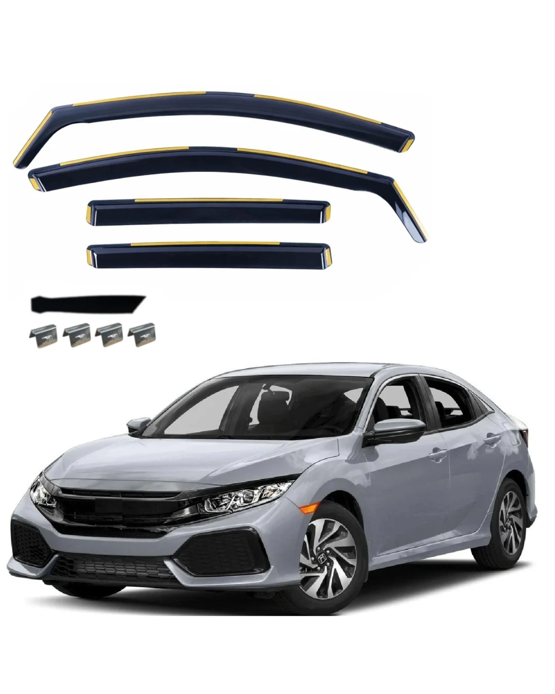 Комплект от 4бр. ветробрани за HONDA CIVIC X Hatchback / Type-R FK8 2016-2022