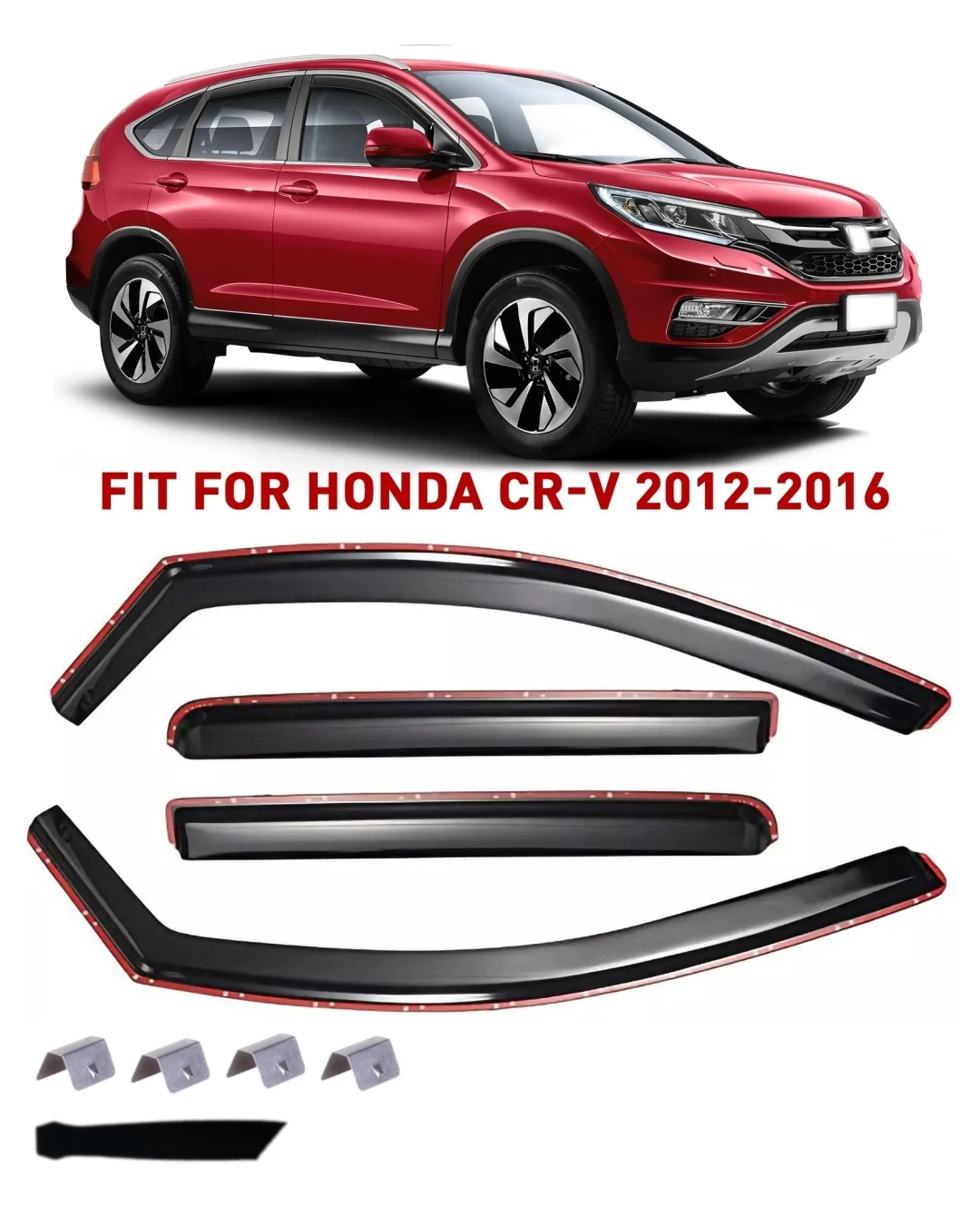 Комплект от 4бр. ветробрани за HONDA CRV 2012-2016