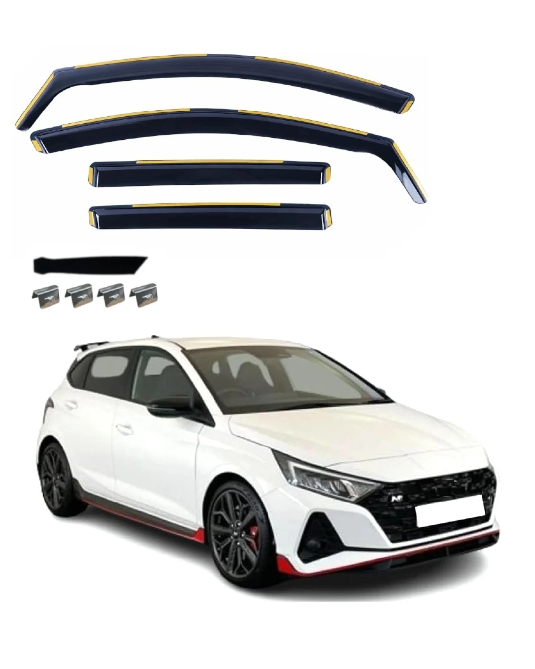 Комплект от 4бр. ветробрани за Hyundai i20 III 2021 г. +