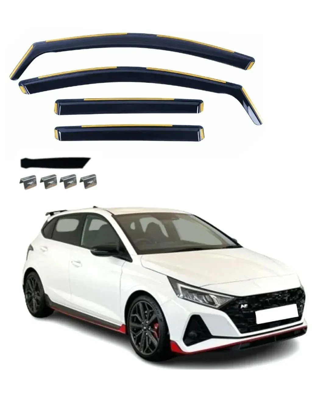 Комплект от 4бр. ветробрани за Hyundai i20 III 2021 г. +