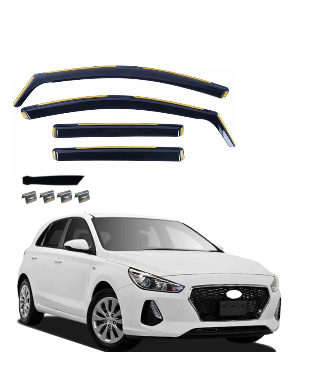 Комплект от 4бр. ветробрани за Hyundai i30 III 2017-2024
