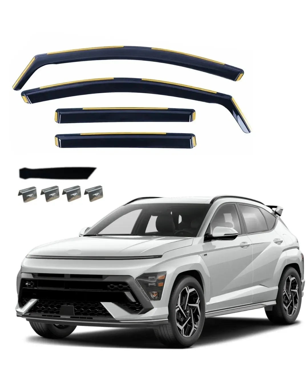 Комплект от 4бр. ветробрани за HYUNDAI KONA II 2023 г. +