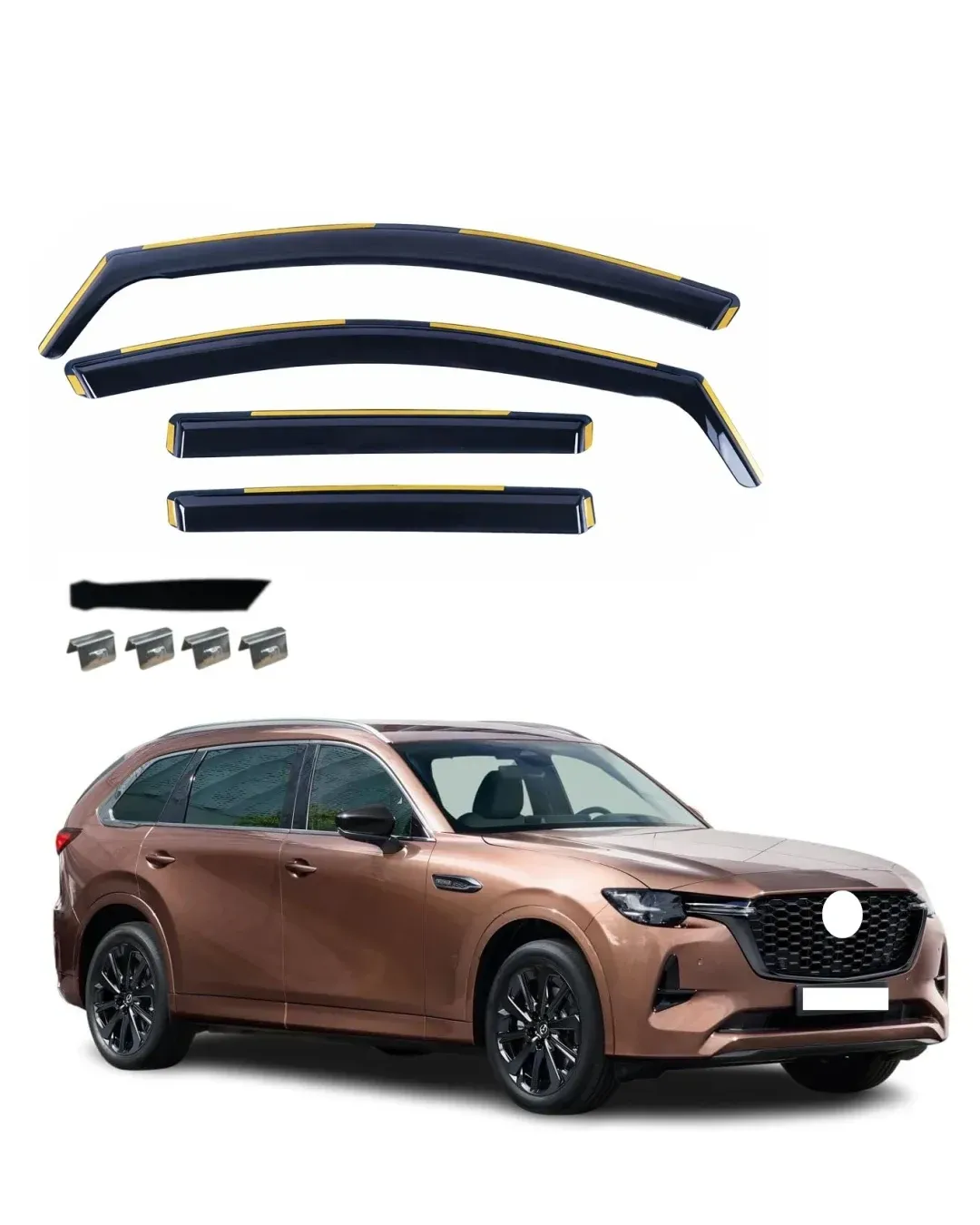 Комплект от 4бр. ветробрани за Mazda CX-80 2024 г. +