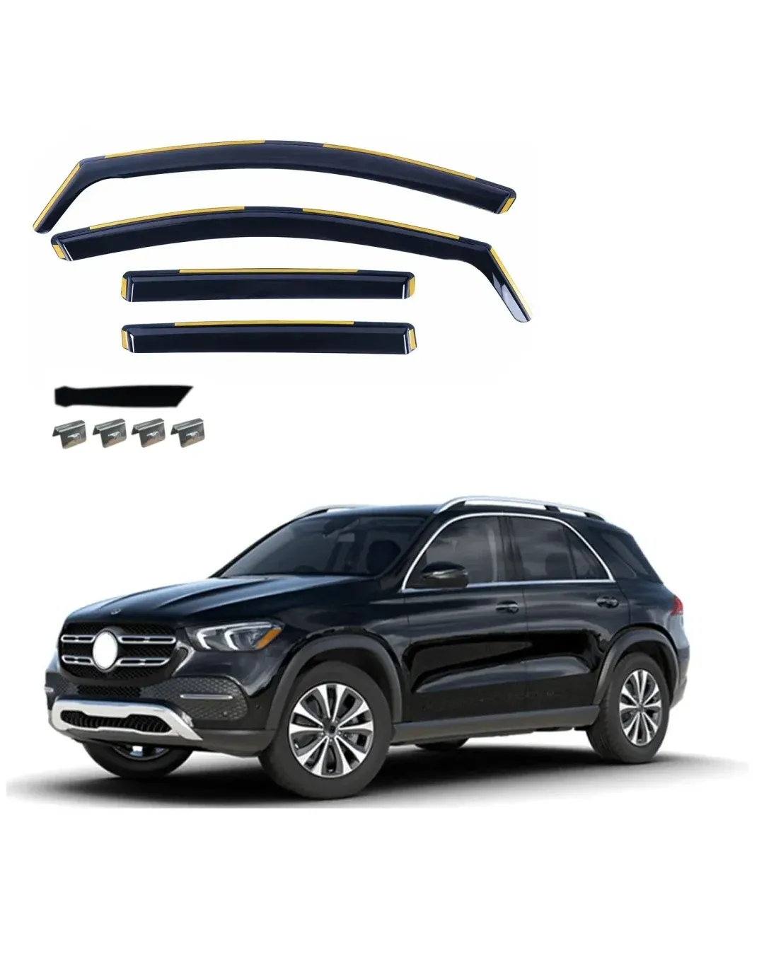 Комплект от 4бр. ветробрани за Mercedes Benz GLE W167 2020 - 2023