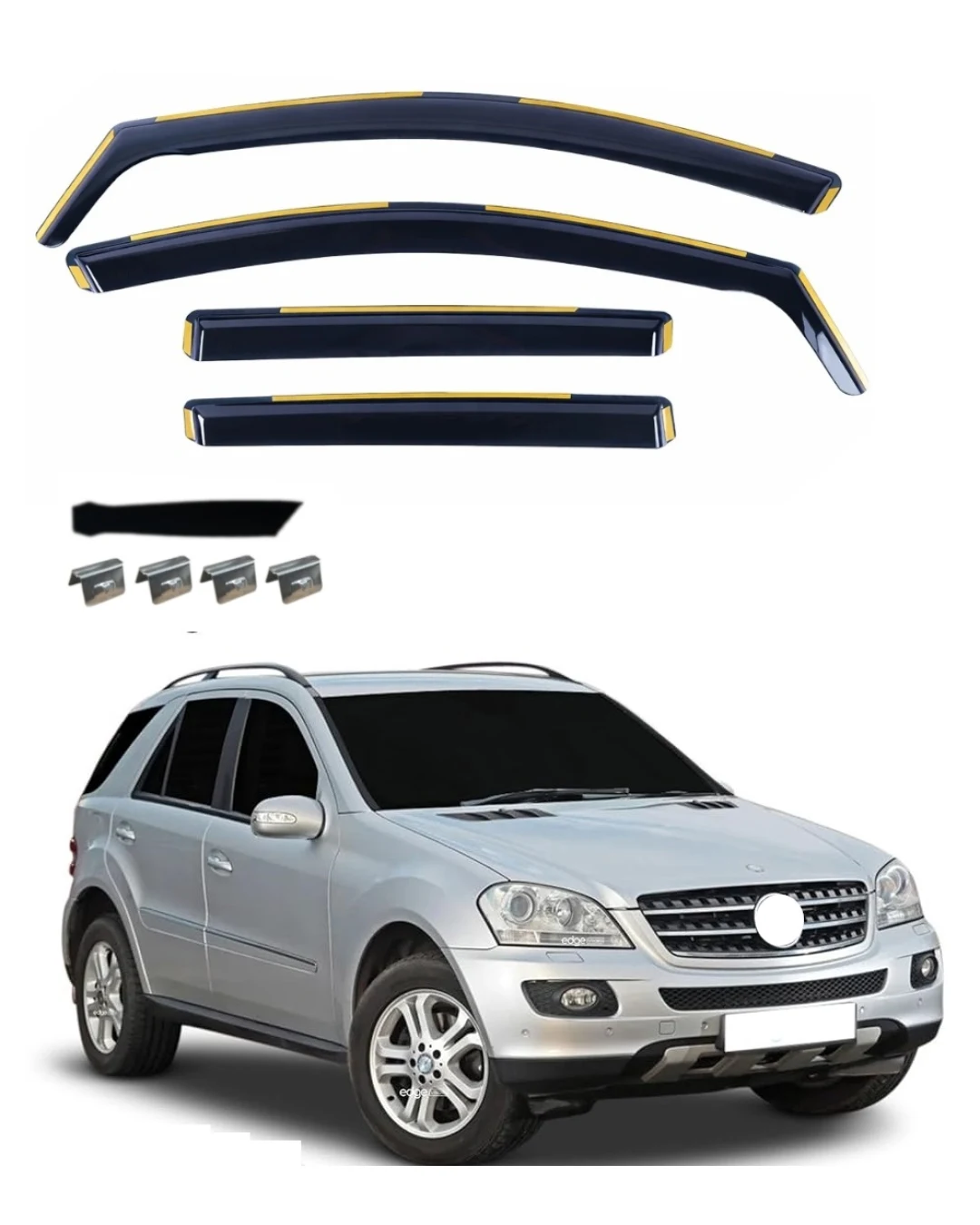 Комплект от 4бр. ветробрани за Mercedes Benz ML W164 2005-2011