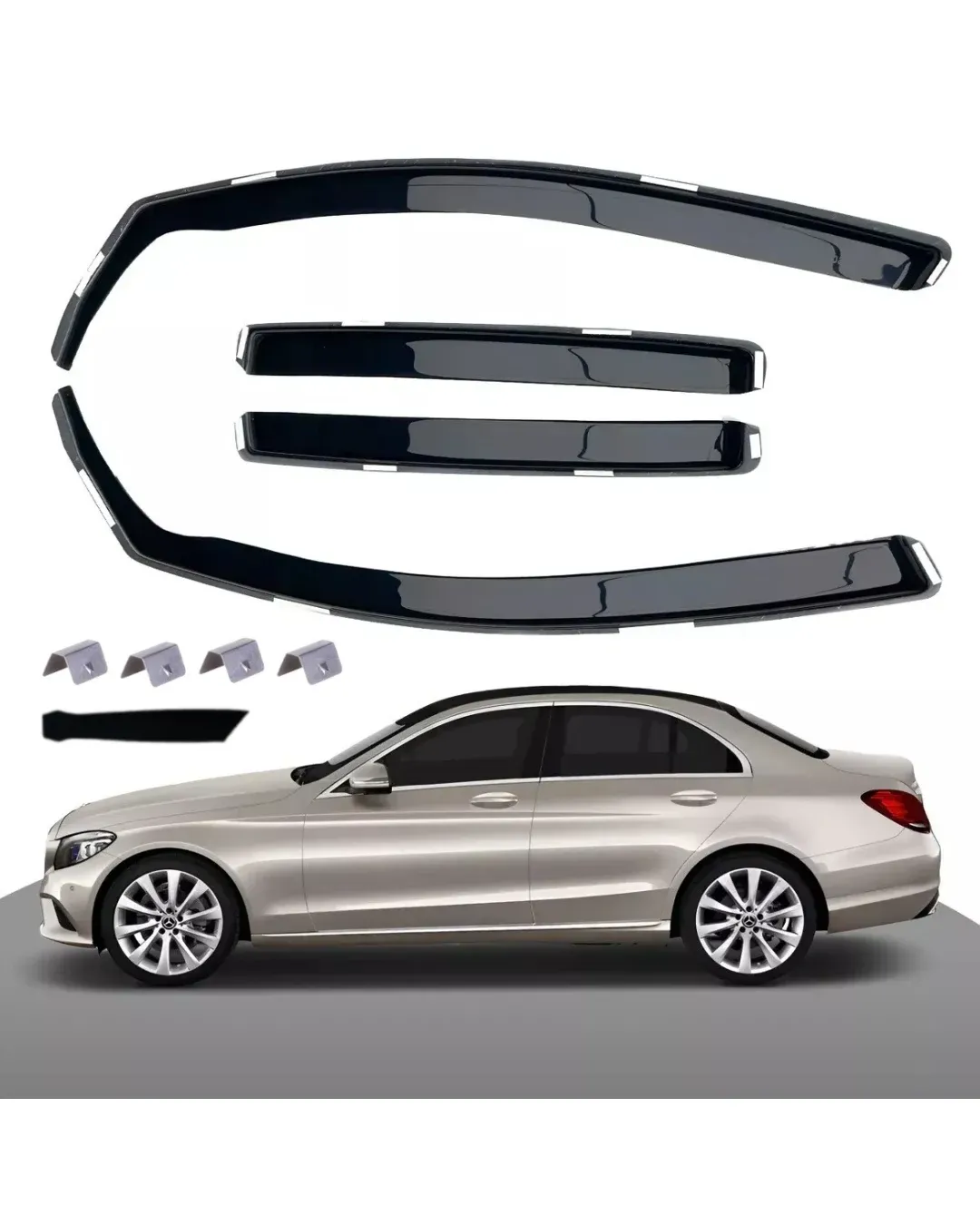 Комплект от 4бр. ветробрани за Mercedes C class W205 2015-2020