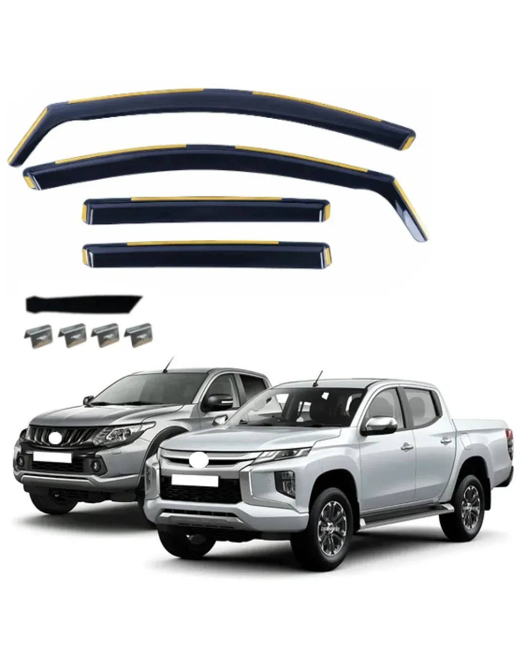 Комплект от 4бр. ветробрани за MITSUBISHI L200 V 4DOORS / Triton V 2015 - 2023 г.