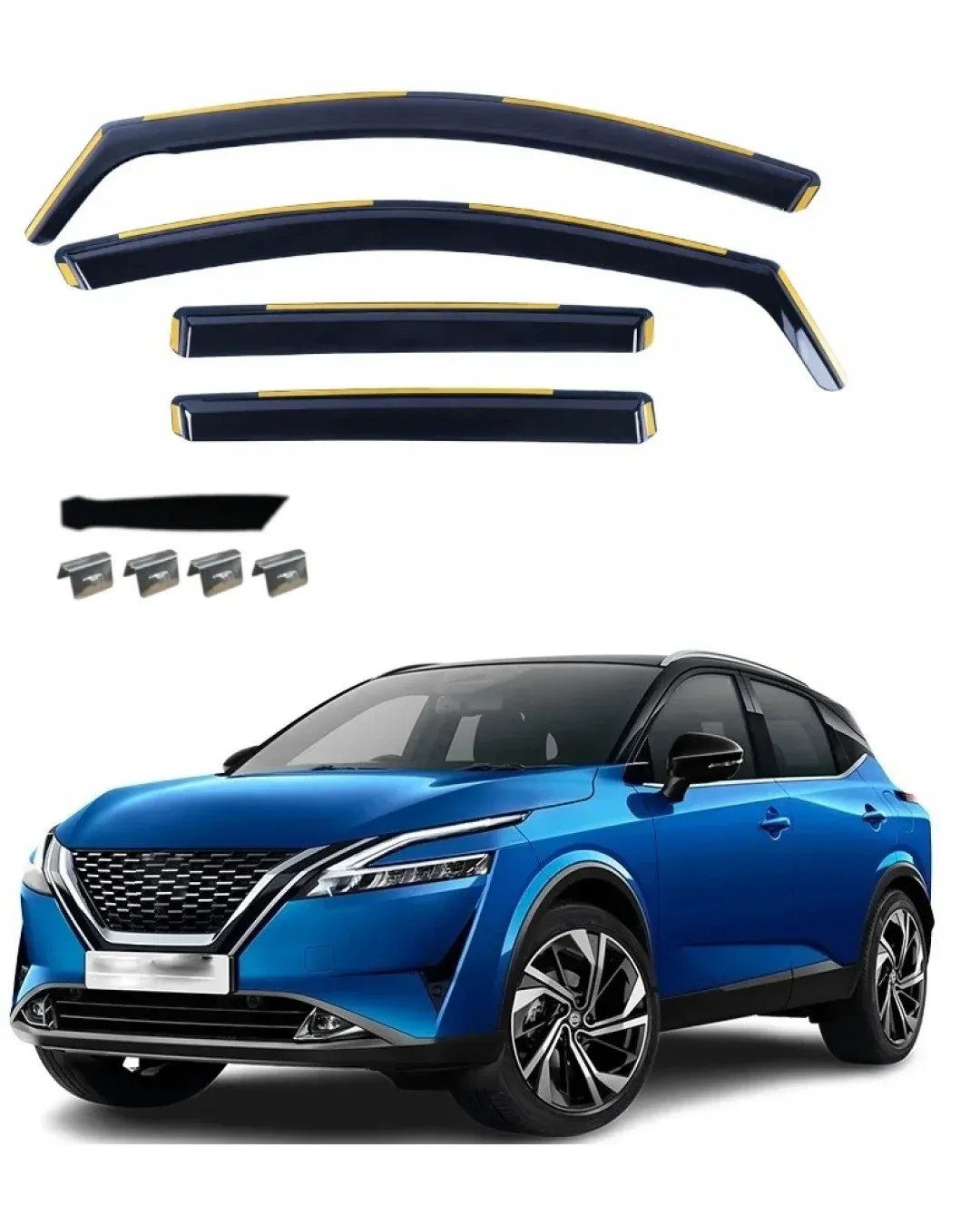 Комплект от 4бр. ветробрани за Nissan Qashqai III (J12) 2021 - 2024 г.