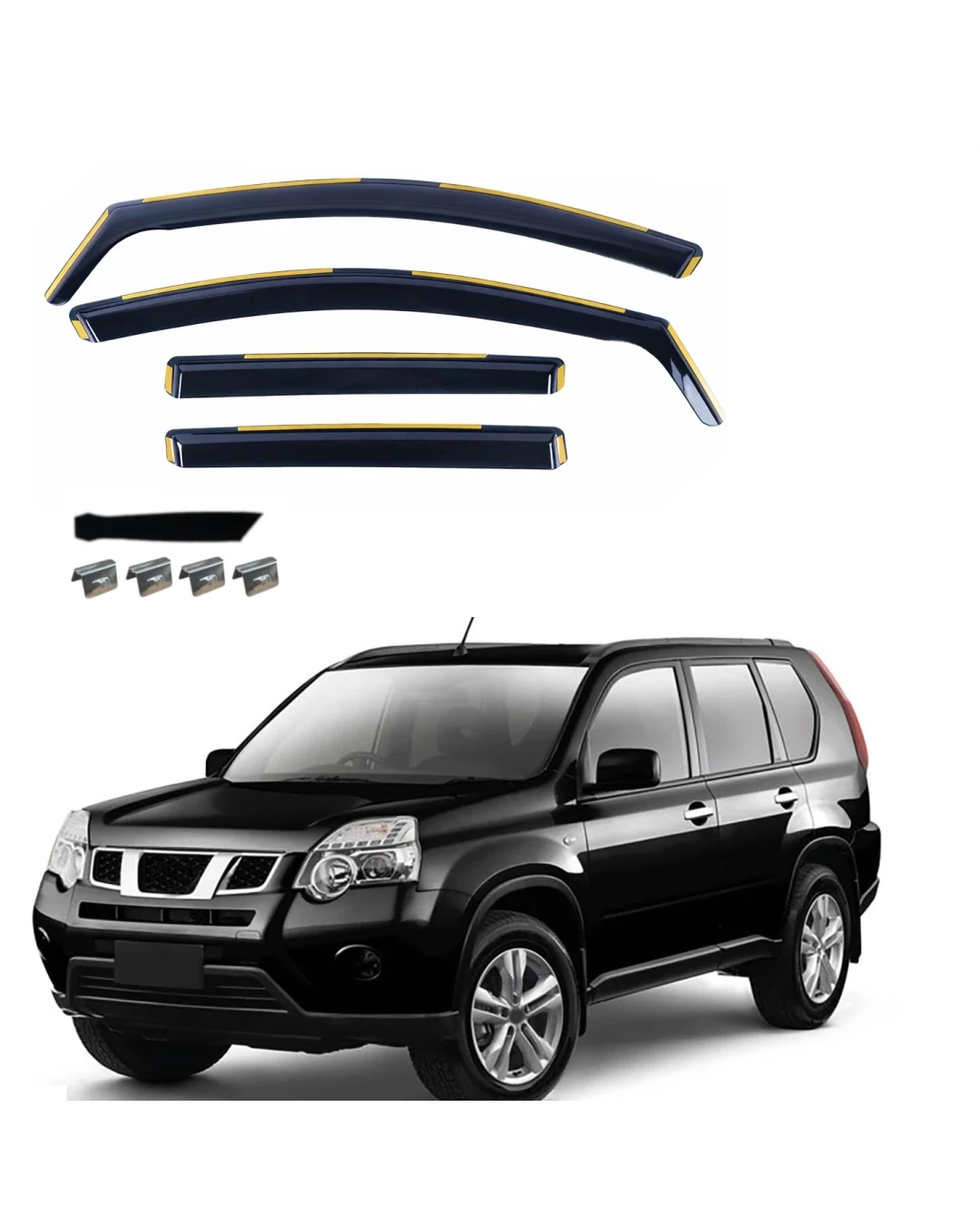 Комплект от 4бр. ветробрани за NISSAN ROGUE / X-TRAIL II (T31) 2008 - 2013 г.