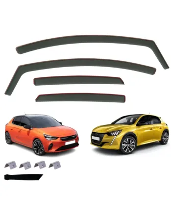 Комплект от 4бр. ветробрани за Opel Corsa F / Peugeot 208 5 врати след 2019