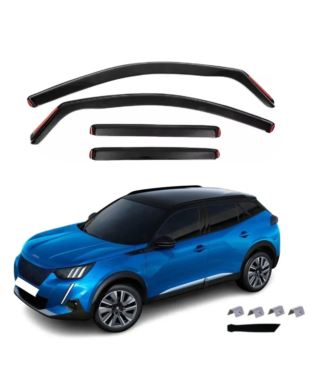 Комплект от 4бр. ветробрани за PEUGEOT 2008 - 2020-2025