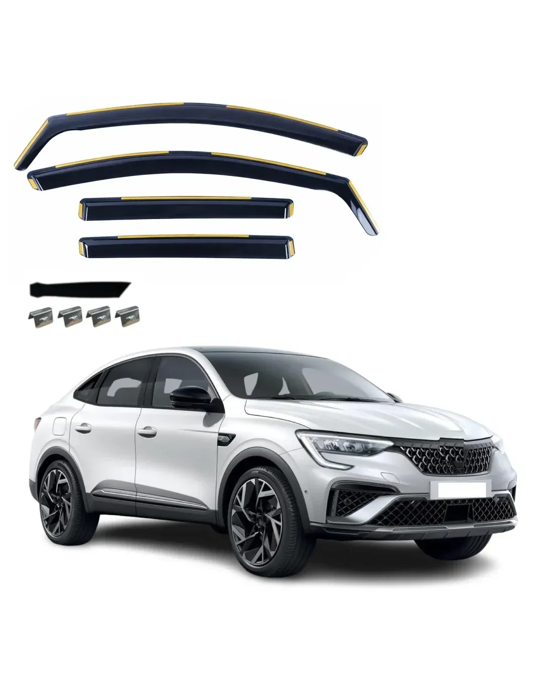 Комплект от 4бр. ветробрани за Renault Arkana Facelift 2023 г. +