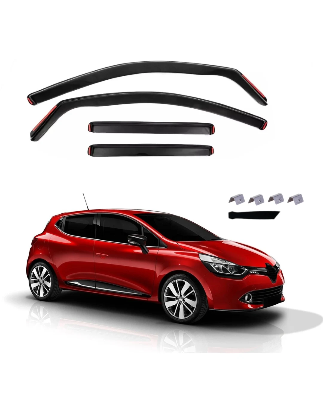 Комплект от 4бр. ветробрани за Renault Clio 4 Хечбек 5 врати 2012-2019