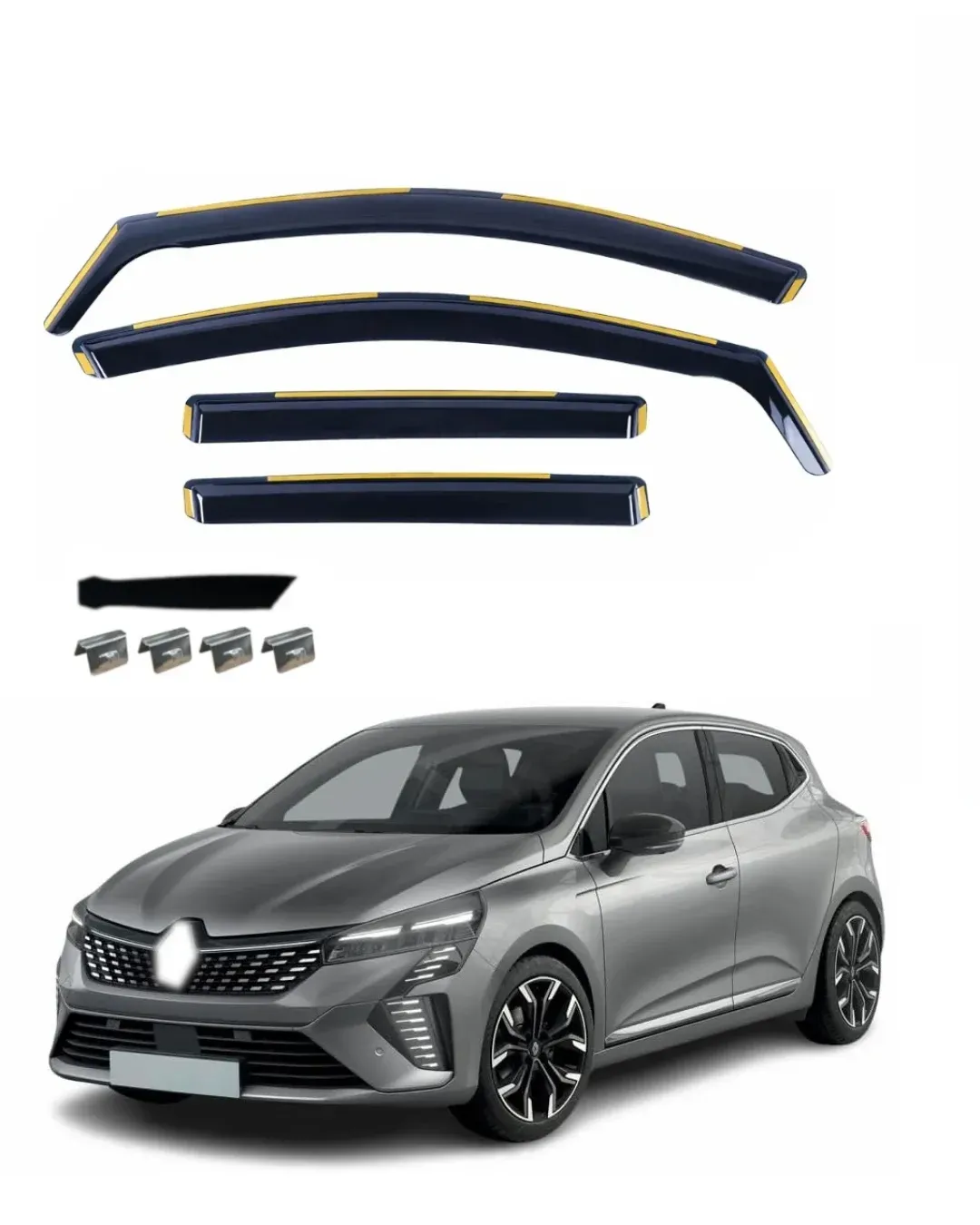 Комплект от 4бр. ветробрани за Renault Clio V Phase II (Facelift) 2023 - 2025 г.