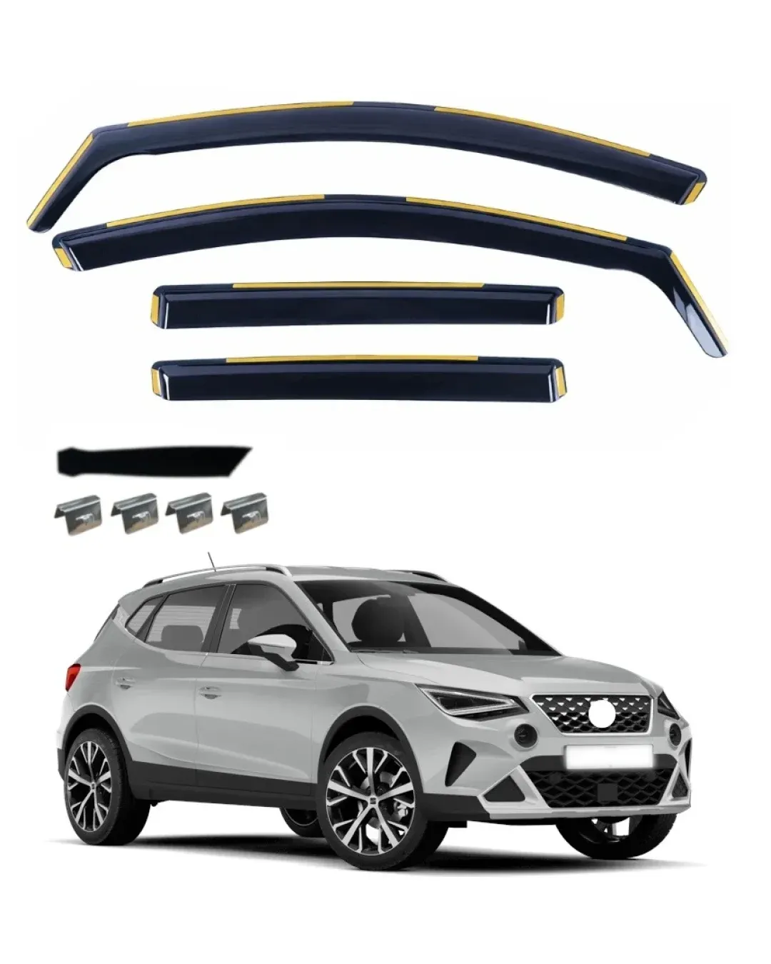 Комплект от 4бр. ветробрани за Seat Arona Facelift 2021 г. +
