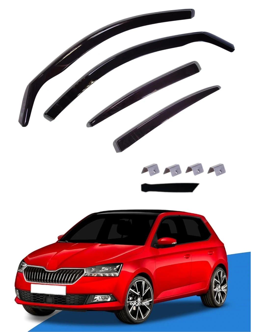 Комплект от 4бр. ветробрани за SKODA FABIA 2014 - 2021
