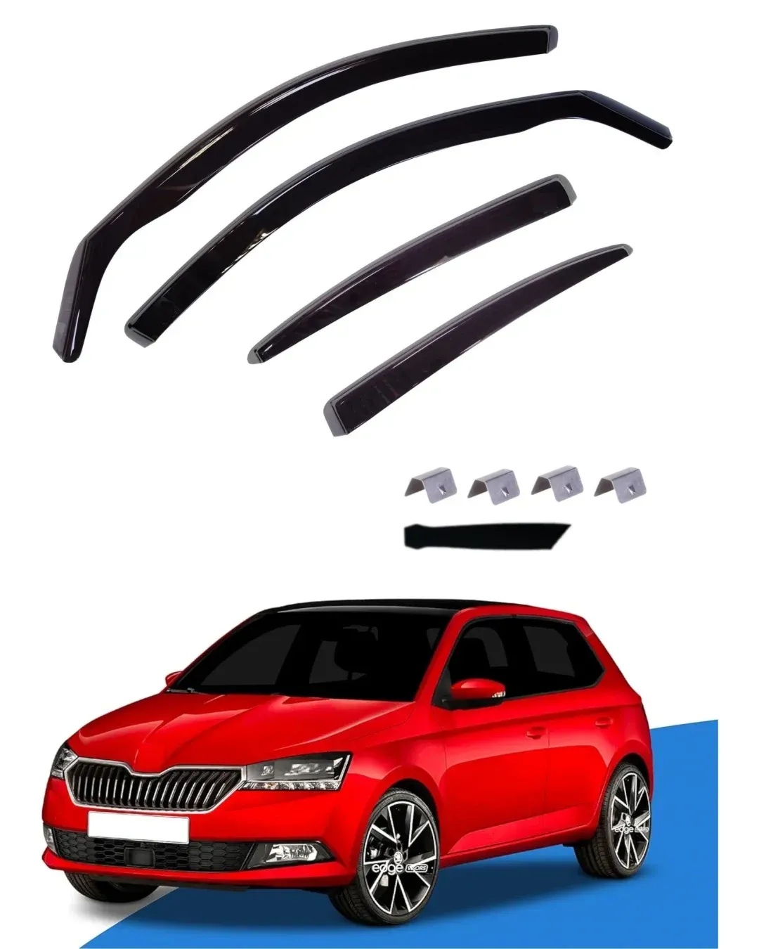 Комплект от 4бр. ветробрани за SKODA FABIA 2014 - 2021