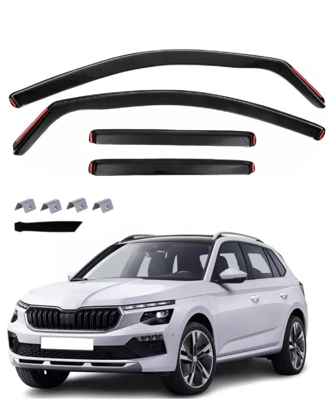 Комплект от 4бр. ветробрани за SKODA KAMIQ Facelift - 2023+