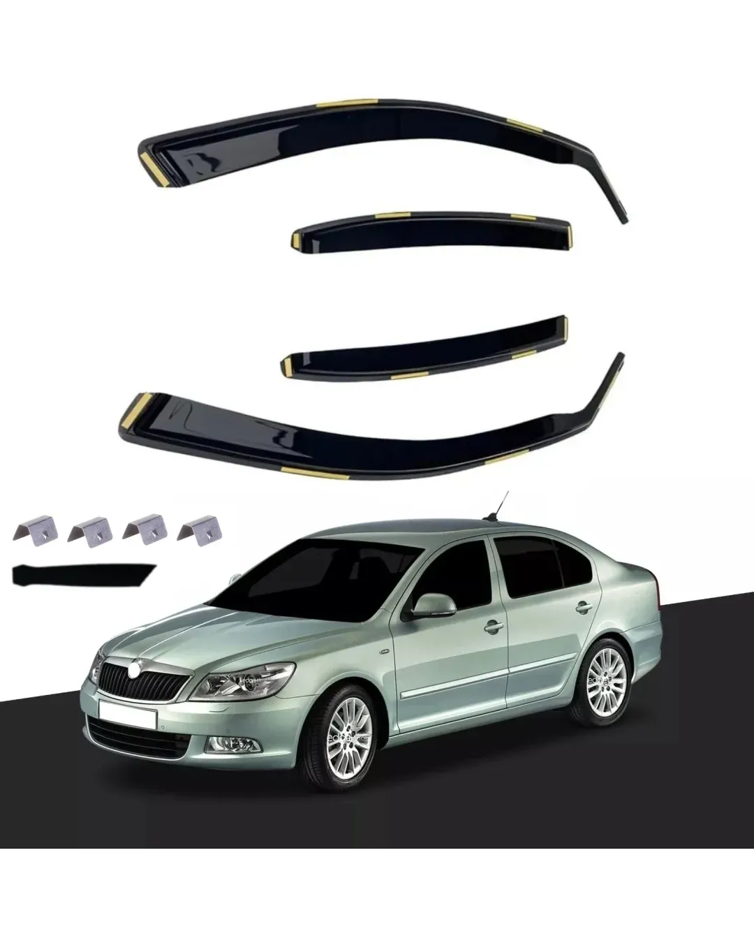 Комплект от 4бр. ветробрани за SKODA OCTAVIA SEDAN 2004 - 2013 MK2