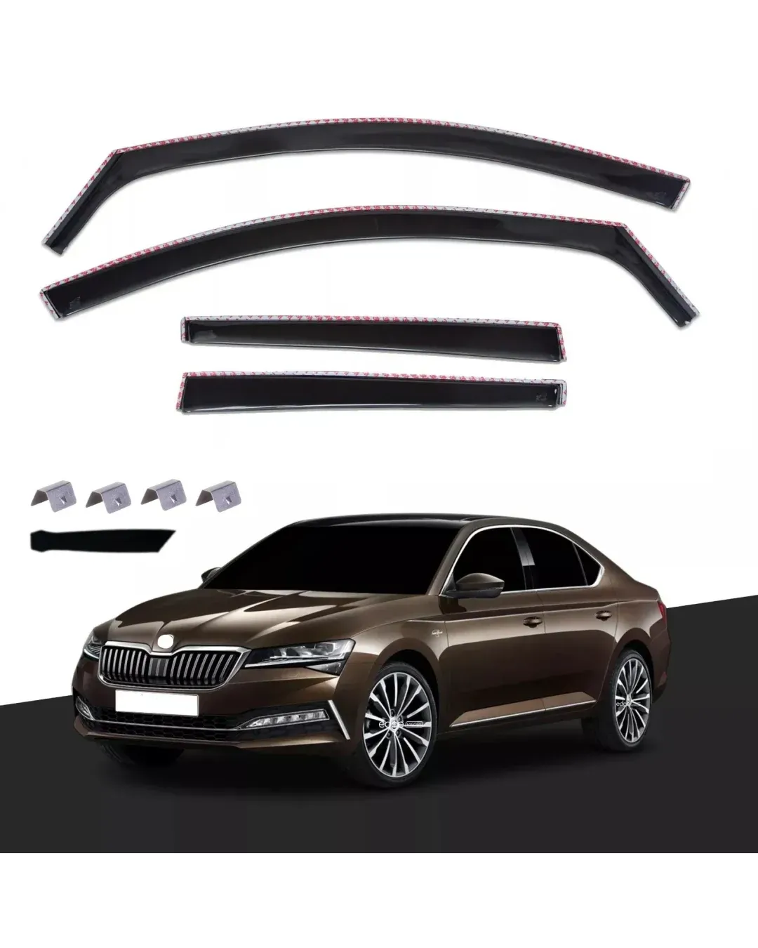 Комплект от 4бр. ветробрани за SKODA SUPERB 2015+