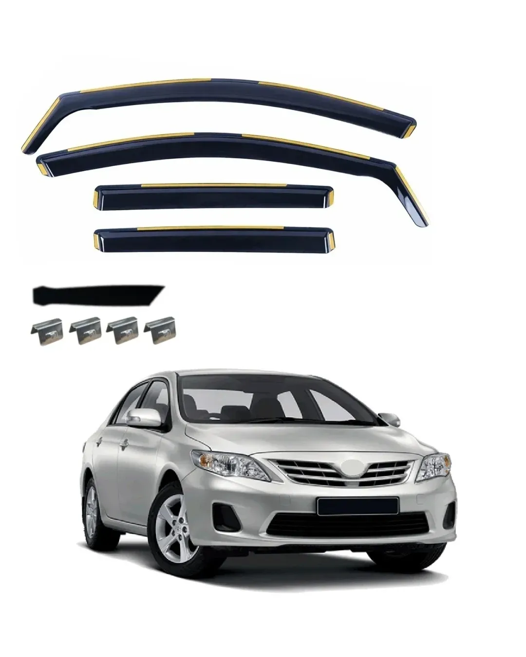 Комплект от 4бр. ветробрани за TOYOTA COROLLA X 2006 - 2012 г.