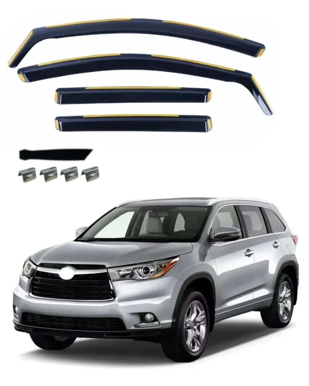Комплект от 4бр. ветробрани за TOYOTA HIGHLANDER III 2013 - 2019 г.