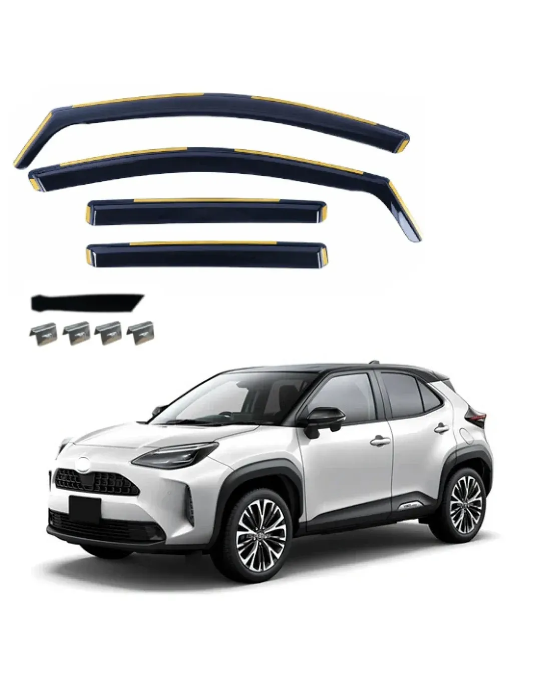 Комплект от 4бр. ветробрани за TOYOTA YARIS CROSS 5D (XP210) 2020 г. +