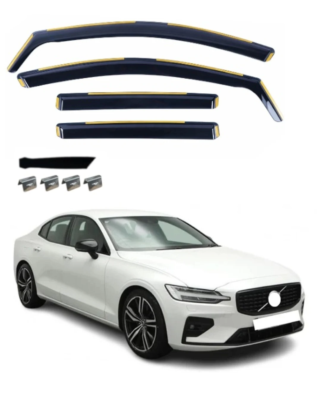 Комплект от 4бр. ветробрани за Volvo S60 III 2018 г. +