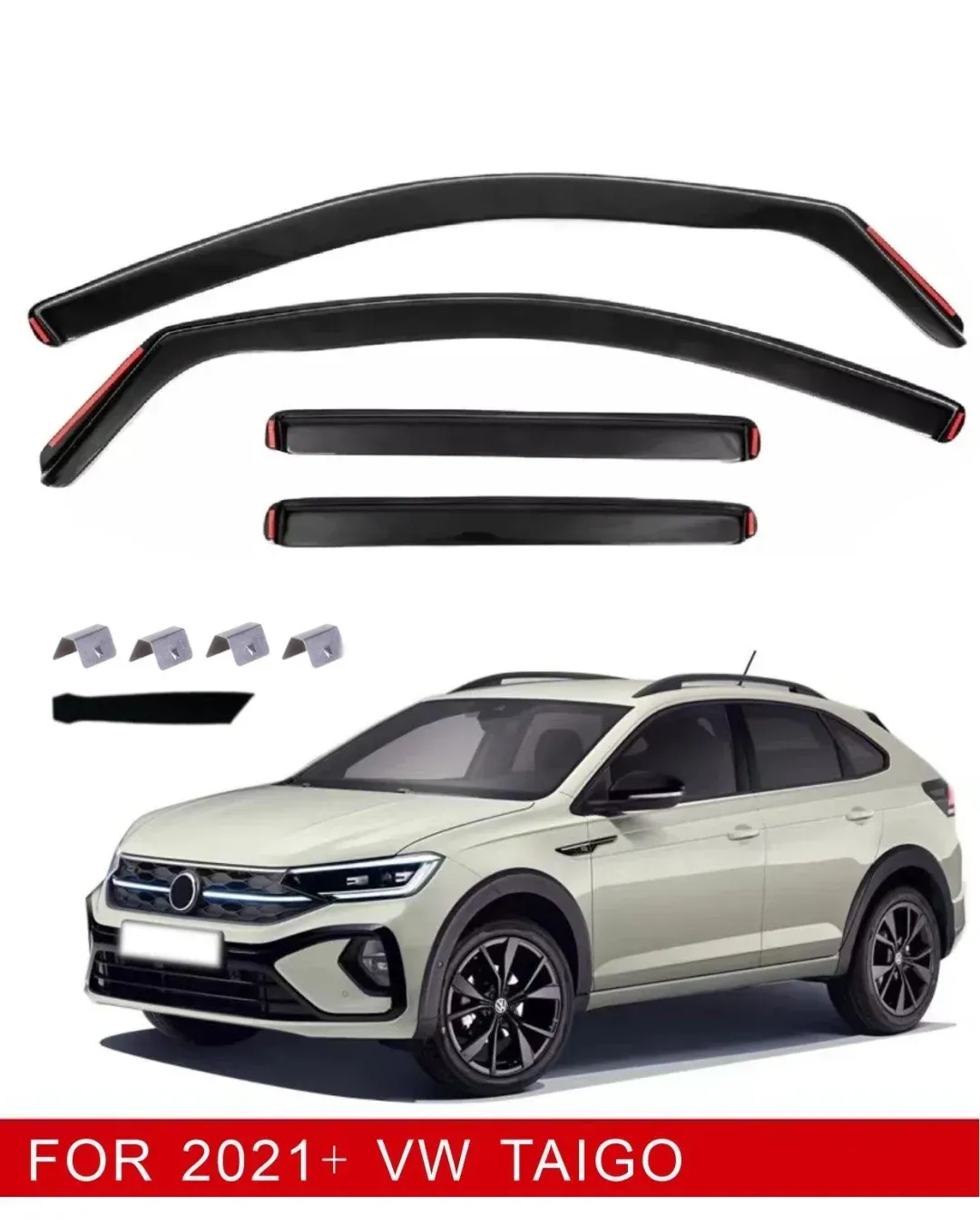 Комплект от 4бр. ветробрани за VW Taigo - 2022+