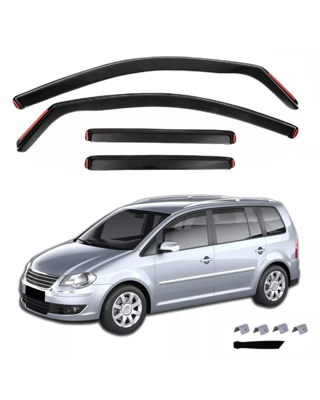 Комплект от 4бр. ветробрани за VW TOURAN 5D 2003 - 2015