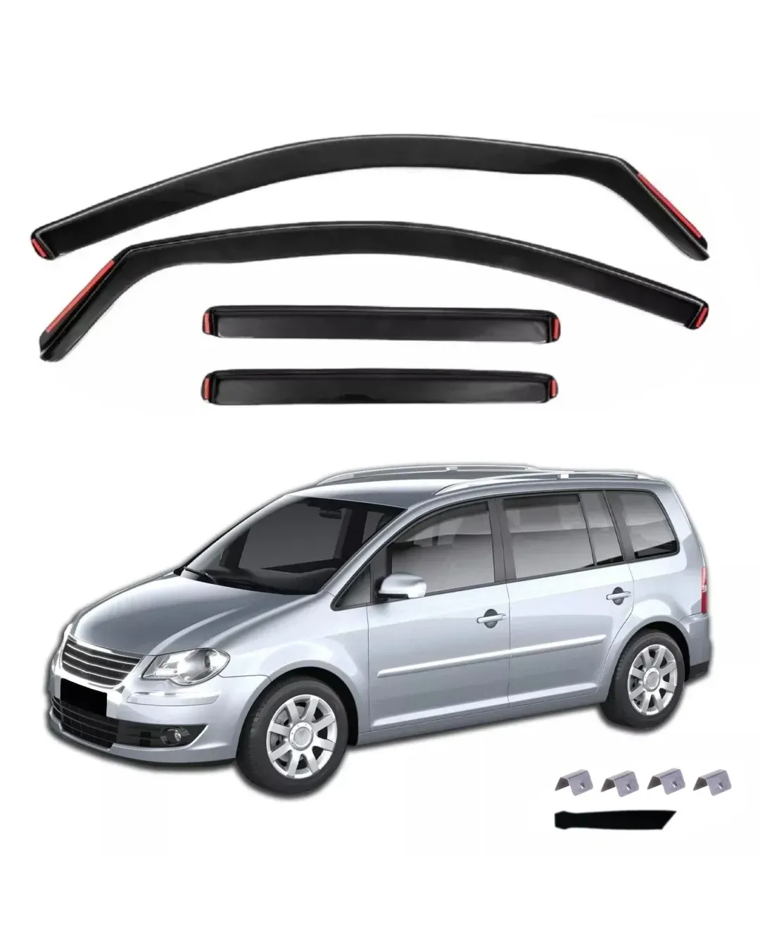 Комплект от 4бр. ветробрани за VW TOURAN 5D 2003 - 2015