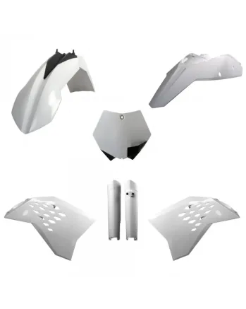 Комплект пластмаси POLISPORT Full Kit KTM SX/SX-F/XC/XC-F(08-10) White