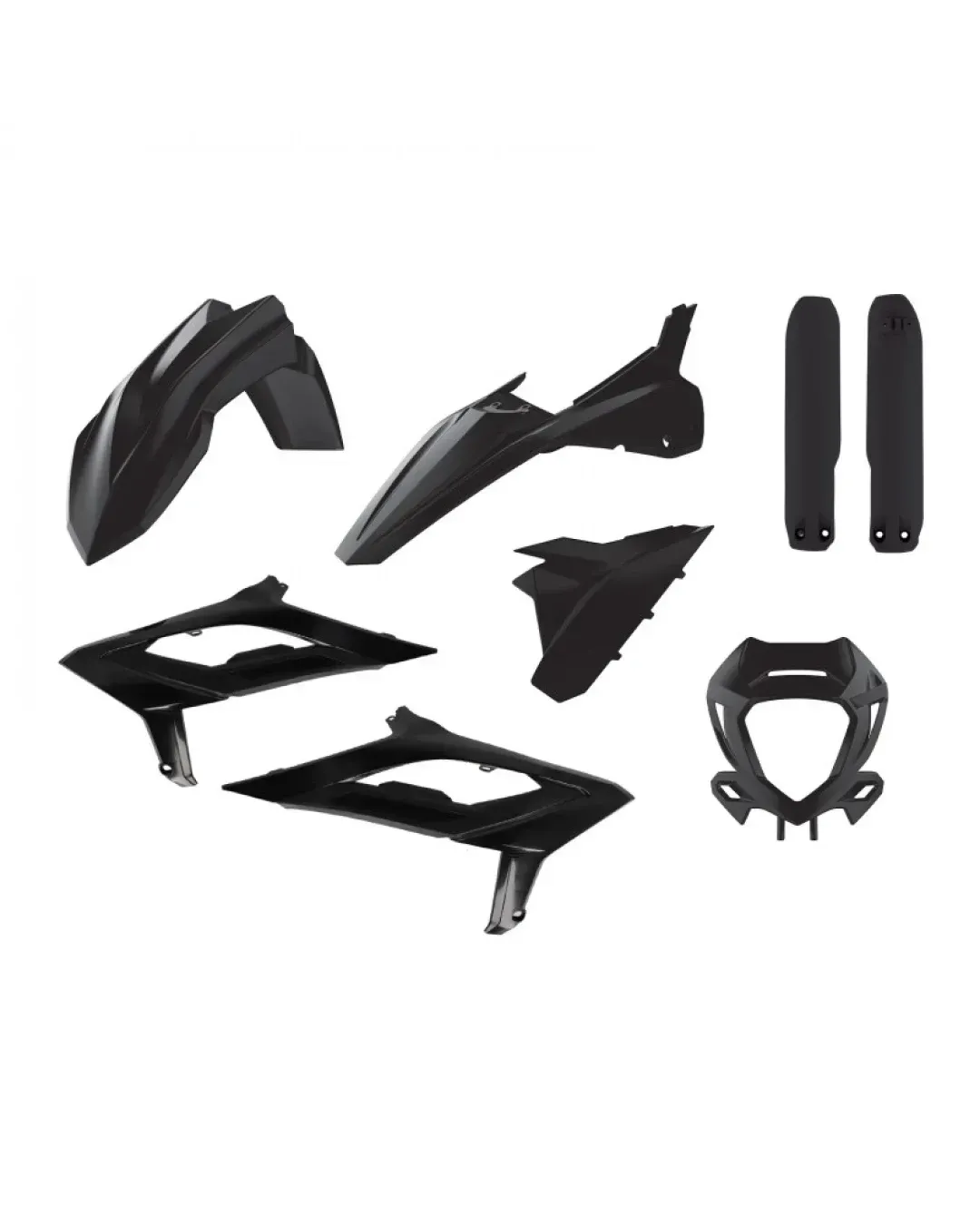 Комплект пластмаси POLISPORT Full Plastic Kit Beta RR 2T/4T (2023-24) Black