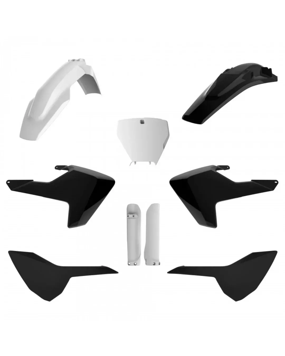 Комплект пластмаси POLISPORT Full Plastic Kit Husqvarna TC/FC (2016-18) White/Black