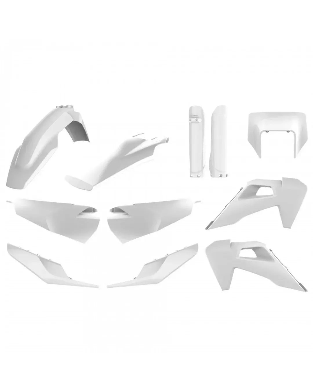 Комплект пластмаси POLISPORT Full Plastic Kit Husqvarna TE/FE (2020-23) White