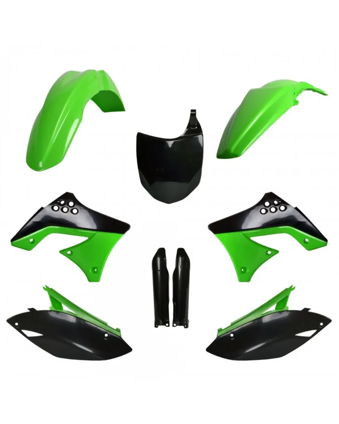 Комплект пластмаси POLISPORT Full Plastic Kit Kawasaki KX 250F (2009-12) OEM 10-11