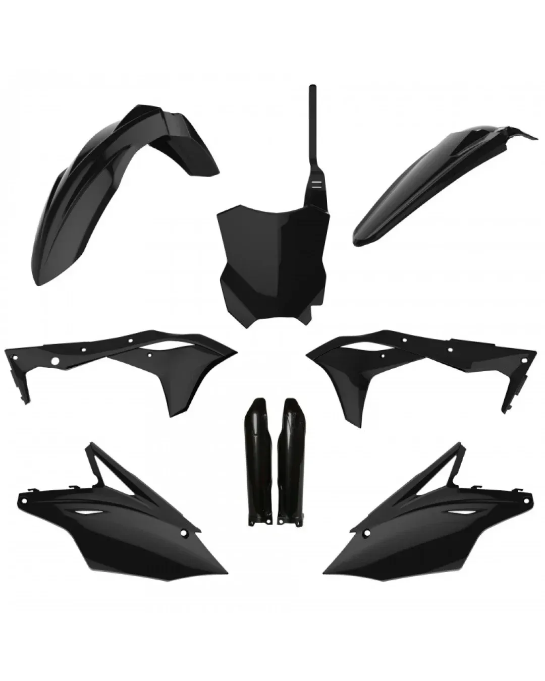Комплект пластмаси POLISPORT Full Plastic Kit Kawasaki KX 250F (2017-20) Black