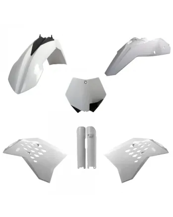 Комплект пластмаси POLISPORT Full Plastic Kit KTM SX/SX-F (2007) White