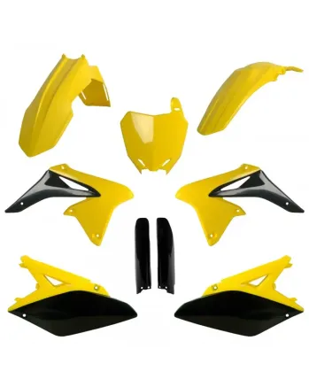 Комплект пластмаси POLISPORT Full Plastic Kit Suzuki RMZ 250 (2010-18) ОЕМ